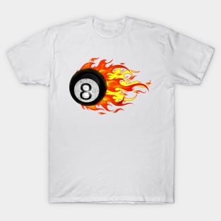 Flaming 8 Ball T-Shirt